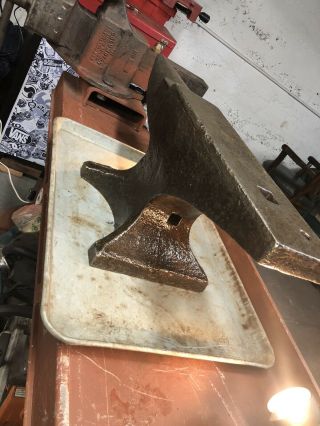 161 Lb American Forge Blacksmith Anvil Antique Vintage 3