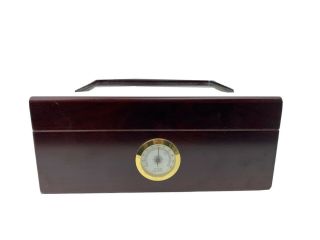 Cigar Humidor Case Quality Importers Wooden W/ Glass Top