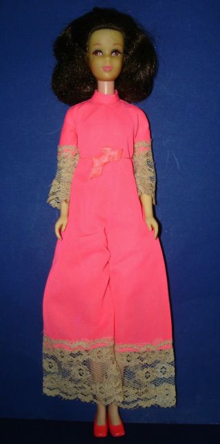 Vintage Brunette NO BANGS FRANCIE Barbie Doll on Wrong Body Mattel c1969 2
