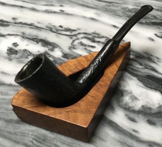 Vintage Estate Jeantet Compact Blasted Dublin Pipe Lightly Smoked - Short Smoker