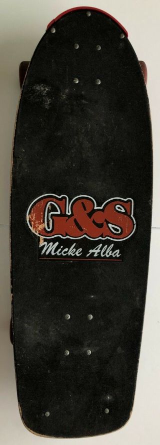 Vintage G&s Micke Alba Early 1981 Skateboard