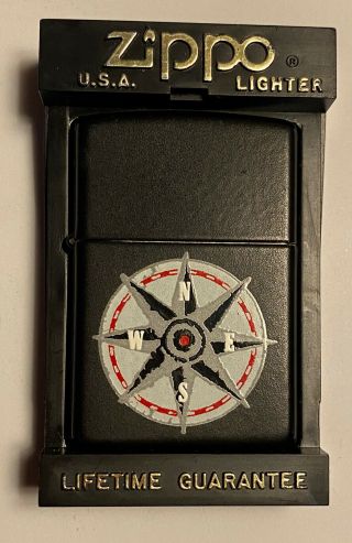 Vintage Zippo 1998 Marlboro Adventure Team Compass Lighter From Marlboro Miles