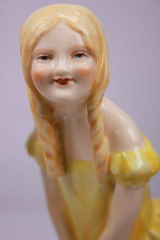 Art Deco Royal Worcester Sauce Girl Figurine By Phoebe Stabler Circa 1931