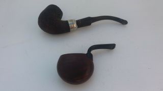 Old Vintage K & P Peterson’s Smoking Pipe & One Other