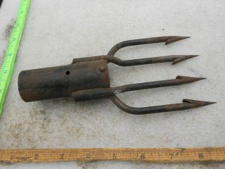 Vintage 4 Prong Lews 102 Fishing Spear Hand Forged Made In Japan