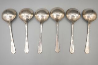 Towle Chased Diana Sterling Silver Round Bowl Soup Spoon Bouillon 5 