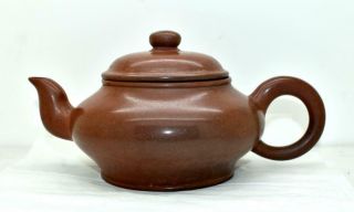 Antique Vintage Chinese Yixing Teapot Pottery Terracotta Clay Zisha Signed 02