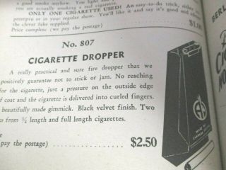 Vintage Abbott Magic Cigarette Dropper Charles Dietsel Made Ca 1947