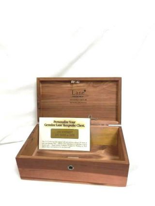 Vintage Lane Cedar Chest Salesman Sample Box Trinket Decor