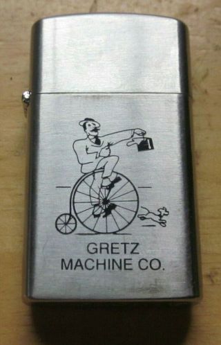 Gretz Machine Company Vintage Cigarette Lighter Barlow Bicycle Old Rare Bike