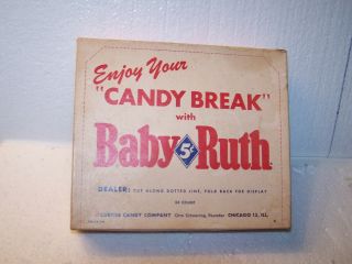 Vintage 5 Cent Baby Ruth 24 Count Candy Bar Box Otto Schnering Founder Empty