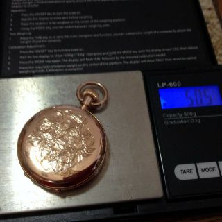 50.  4 Grams Antique Mermod Jaccard & Co.  St.  Louis 14kt Gold Pocket Watch L.  Stndr
