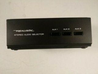Vintage Realistic Stereo Audio Source Selector 42 - 2110 3 - Way Selector Switch
