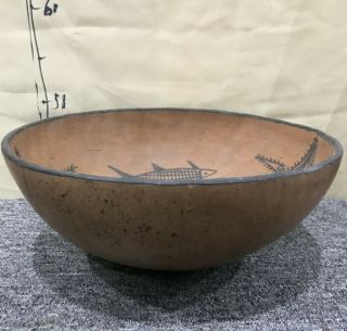 Chinese Neolithic Yangshao Culture Colour Pottery Bowl Basin