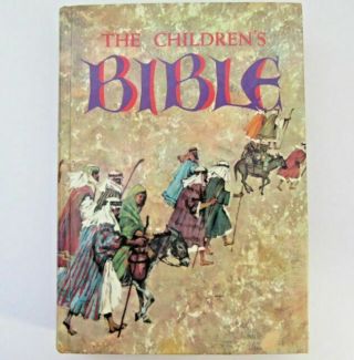 Vintage “the Childrens Bible” 1965 Hardcover Book,  Golden Press,  Illustrated