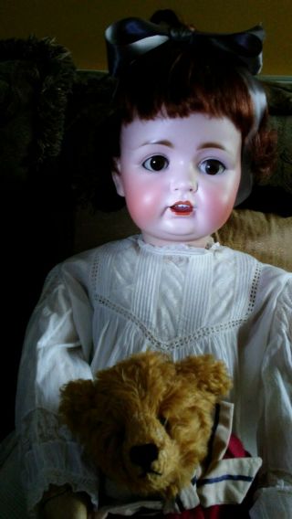 34 " Antique Bisque Doll,  Kestner Jdk 260,  Marked 87,  Child/toddler Bisque Doll
