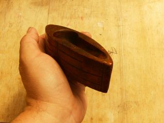 A Rare Vintage Hand Carved Wooden Trench Art Pipe Holder