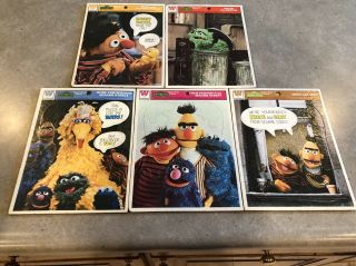 5 Vintage Sesame Street Muppets Playskool Puzzles