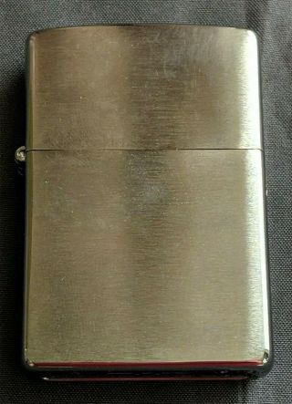 Zippo Lighter K 19 (nov 2019) Satin Chrome Steel Case Bradford Pa Usa