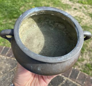 A rare Early 19th century Chinese bronze censer 2