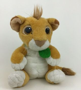 Authentic Lion King Baby Simba Talking 13 " Plush Stuffed Toy Leaf Vintage 1993