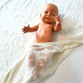 Vintage Berjusa Newborn Anatomically Correct Baby Boy Doll 15 " Long