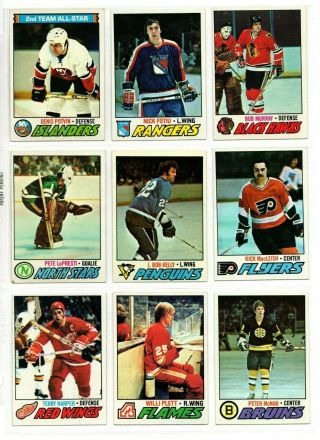 1977 - 78 TOPPS NHL HOCKEY CARDS COMPLETE SET OF 1 - 264 NMMT - 2