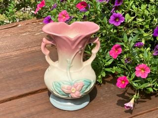 Unique Vintage Hull Pottery Vase - Soft Colors