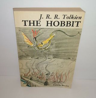 Vintage The Hobbit J.  R.  R.  Tolkien Unwin Books Paperback 1974 The Death Of Smaug