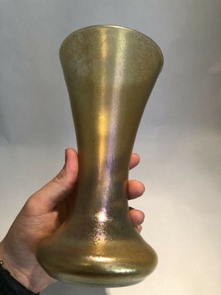 Antique Tiffany Studios LCT / Quezal Favrile Glass Vase - Polished Pontil 3