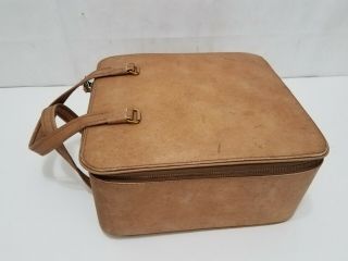 Bausch & Lomb Vintage Large Storage Carry Case Brown Faux Microscope Equipment 2