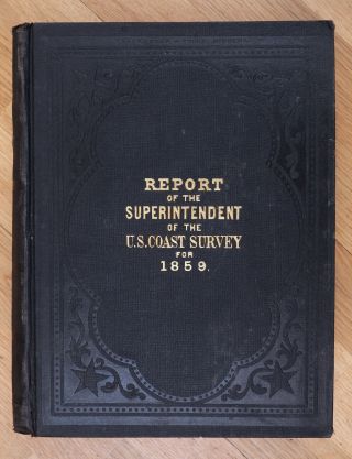 1859 Us Coast Survey Book Ad Bache With 40 Maps Hempstead Portland