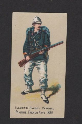 1888 Kinney Tobacco Military Series N224 Marine French Navy 1886