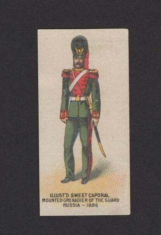 1888 Kinney Tobacco Military Series N224 Mounted Grenadier Of The Guard Russia