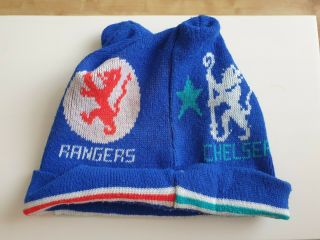 Chelsea / Rangers Ski Hat 1980s,  Vintage,  Casuals,  Commando,  Old School