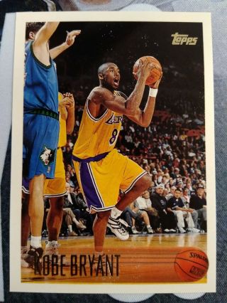 Ck 1996 - 97 Topps 138 Kobe Bryant Rookie Rc Card Los Angeles Lakers Notice