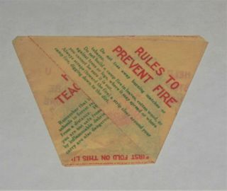 Vintage Child’s Fortune Teller Chatterbox Fold Game Fire Prevention Forestry