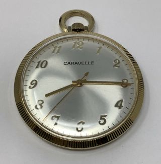 Vintage Caravelle 7 Jewels Wind - Up Pocket Watch