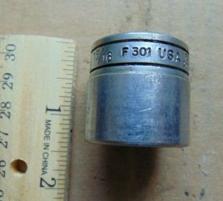 Vintage Snap - On Tools Usa 3/8 " Drive 12 Point 15/16 " Shallow Socket F301