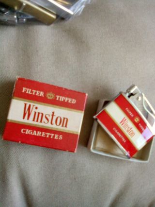 Vintage Winston Cigarettes Lighter Advertising Zenith