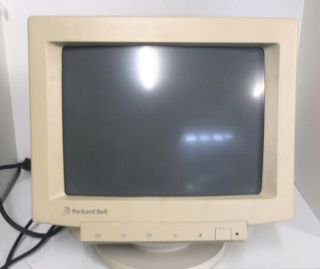 Vintage Packard Bell Computer Monitor Pb8549svgl Crt Retro Gaming