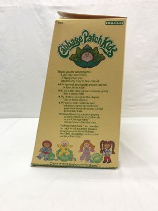 1985 The Official Cabbage Patch Kids Girl 3900 Box 3