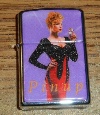 1996 Zippo Pinup Girls Joan Collectible Of The Year Full Size Lighter/tough