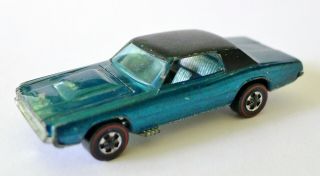 Vtg 1960s Hot Wheels Redline Blue Green Custom T - Bird Blue Interior