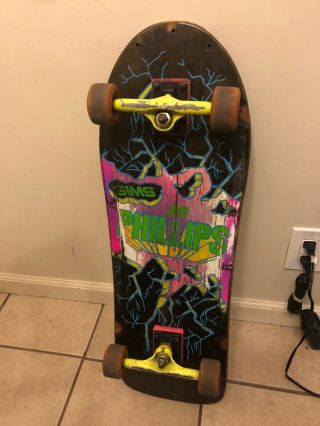 Sims Jeff Phillips Break Out 2 Complete Vintage Old Skateboard Skate