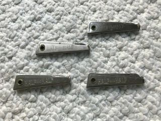 4 Vintage Half And Half Pipe Tobacco Pocket Tool Tamper Knife Multi Purpose