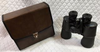 Vintage Bushnell Sportview Binoculars 10x50 Wide Angle Insta - Focus Case