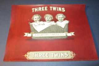 Of 25 Old Antique - Three Twins - Inner Cigar Labels