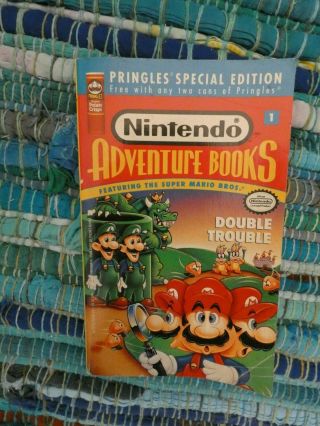 Vintage Nintendo Adventure Books Double Trouble First Print 1991 Mario Bro