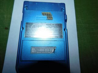 Vintage Nintendo Game Boy Pocket Blue Handheld System MGB - 001 Powers Up 2
